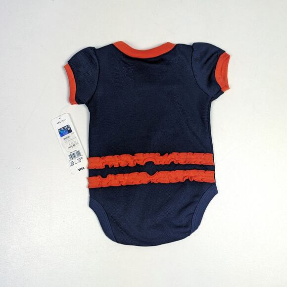 NFL Chicago Bears Football Team Apparel Onesie Baby Girls Sz 3-6m Ruffle Butt - Picture 3 of 4